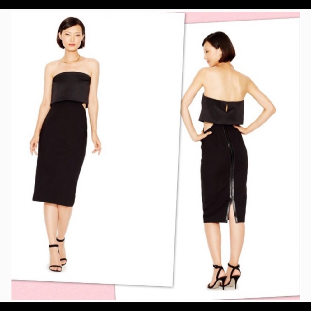 Rachel Roy Strapless Dress w/ Back Zip detail EUC